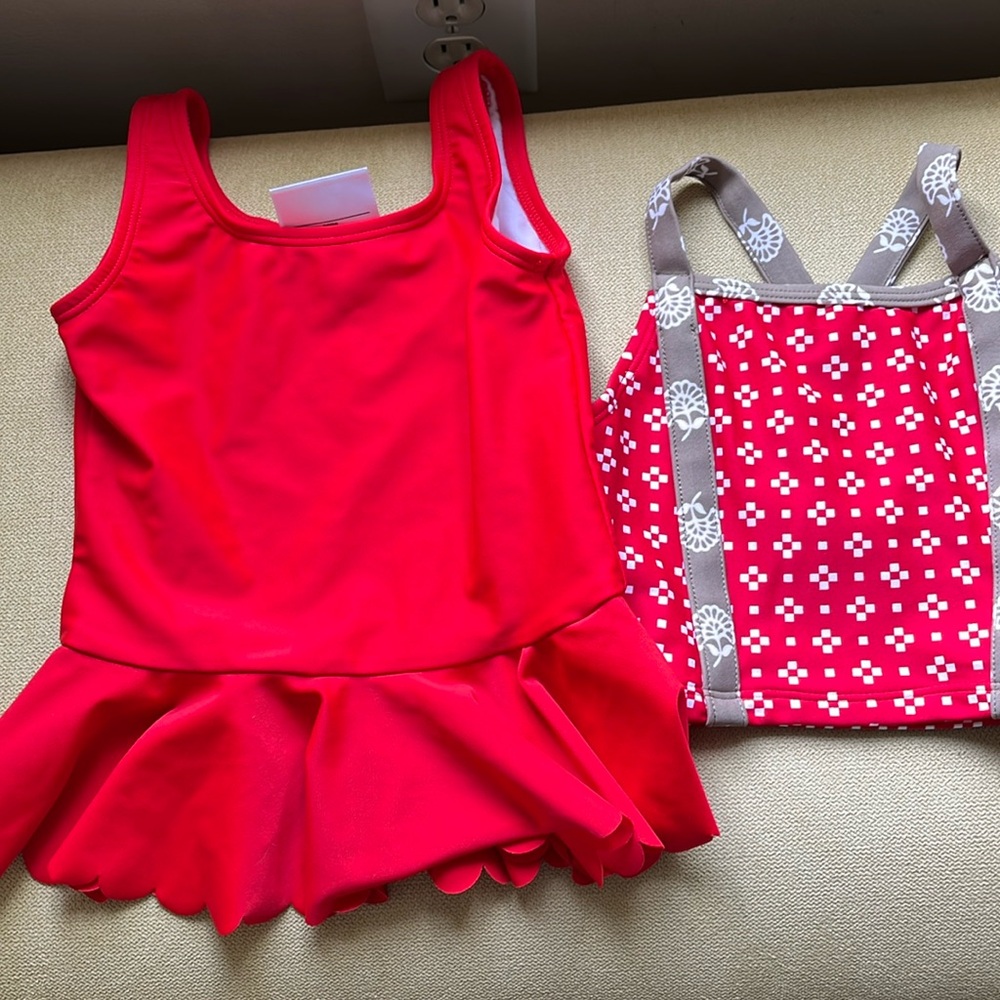 Hanna Andersson toddler tankini bathing suit tops